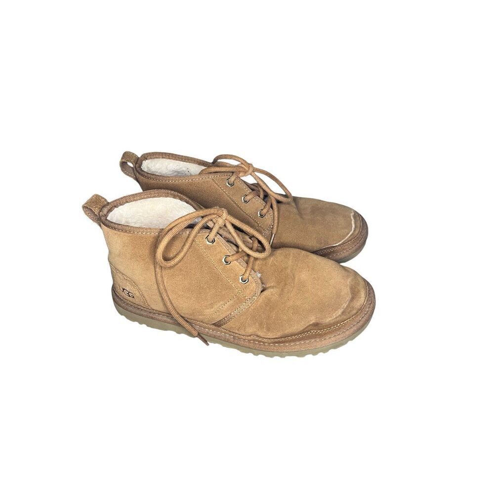 UGG Neumel Chestnut Suede Shearling Chukka Boots Men’s Size 8 EU 41